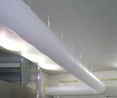 电子厂环保空调布风管工程实例